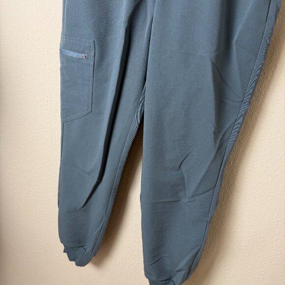 FIGS Technical Collection Grey / Green Joggers Scrubs Bottoms Pants Size Small - Picture 4 of 11